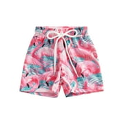 GXFC Toddler Baby Boys Girls Swim Shorts Kids Tropical Print Quick Dry Swimming Trunks Swimwear Board Short Pant 6M-3T